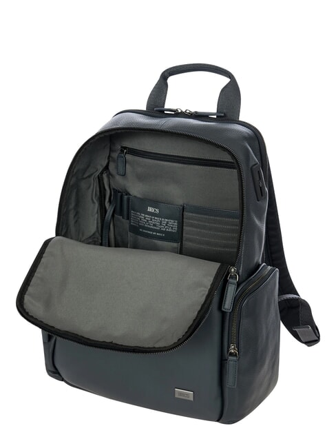TORINO Sac &agrave; dos pour ordinateur portable 15 pouces, en cuir marine - Sacs &agrave; dos pour ordinateur portable