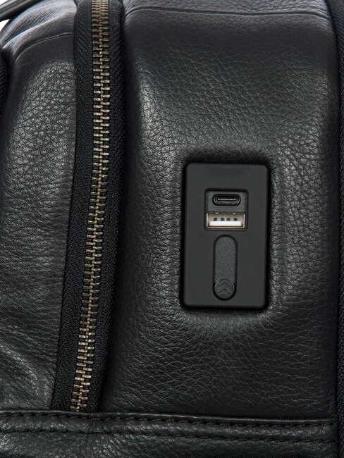 TORINO Sac &agrave; dos en cuir pour ordinateur portable 15,6 pouces Noir - Sacs &agrave; dos pour ordinateur portable