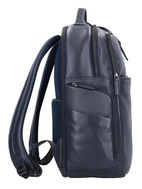 TORINO Sac &agrave; dos en cuir pour ordinateur portable 15,6 pouces marine - Sacs &agrave; dos pour ordinateur portable