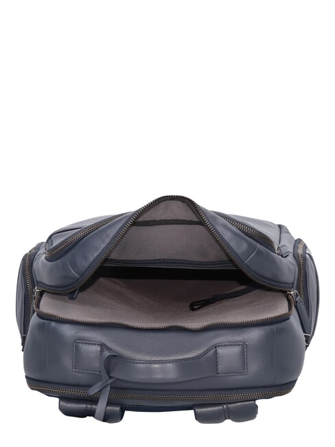 TORINO Sac &agrave; dos en cuir pour ordinateur portable 15,6 pouces marine - Sacs &agrave; dos pour ordinateur portable