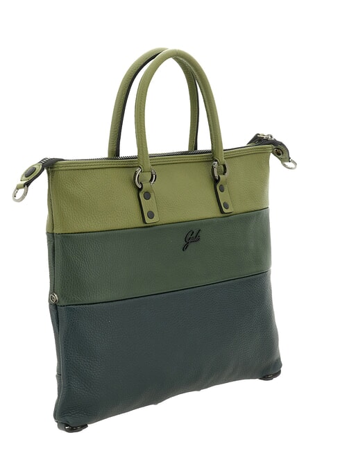 G3 PLUS Sac cabas convertible L, en cuir persil/feuilles d'olivier/sapin - Sacs pour Femme