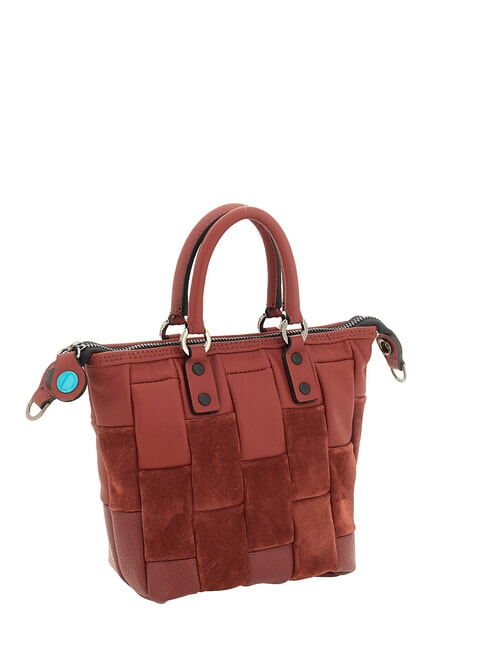 G3 MINI Sac convertible M, en cuir terre cuite - Sacs pour Femme