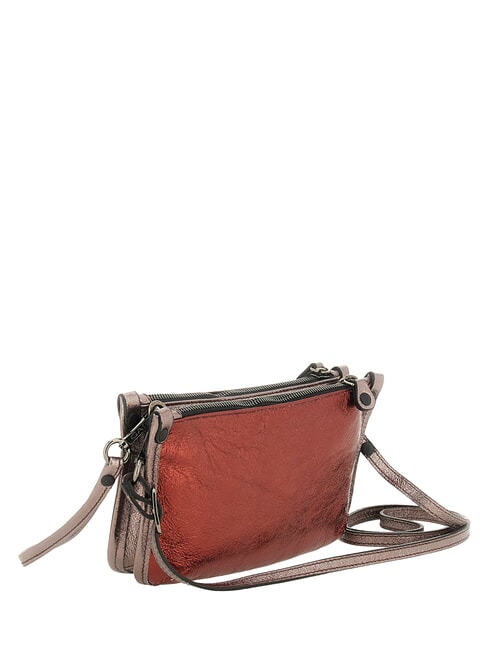 BELLA Mini sac bandouli&egrave;re en cuir peigne br&ucirc;l&eacute; - Sacs pour Femme