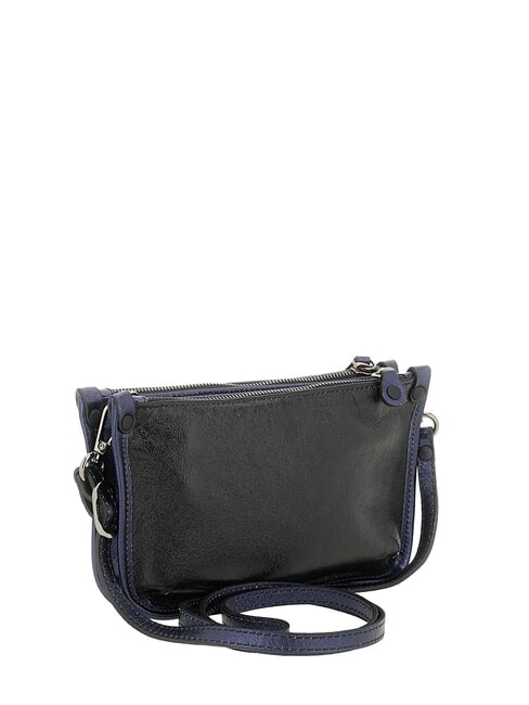 BELLA Mini sac bandouli&egrave;re en cuir peigne &agrave; charbon. - Sacs pour Femme