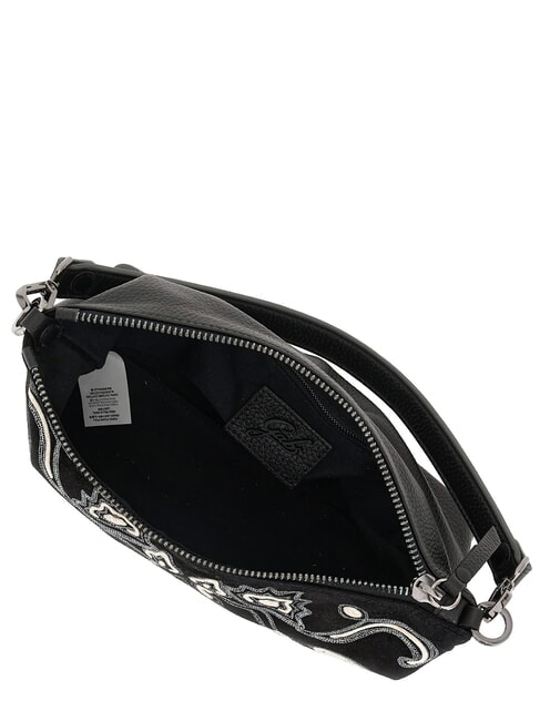 FILIPPA Sac bandouli&egrave;re M, avec bandouli&egrave;re, en cuir noir - Sacs pour Femme