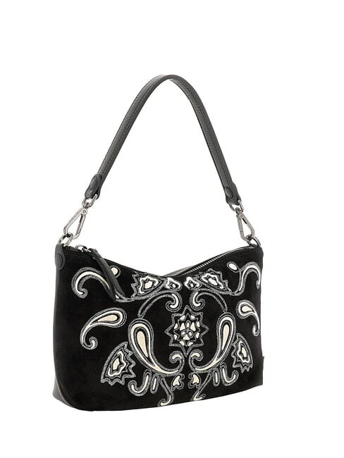 FILIPPA Sac bandouli&egrave;re M, avec bandouli&egrave;re, en cuir noir - Sacs pour Femme