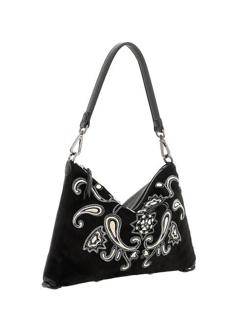 FILIPPA Sac bandouli&egrave;re M, avec bandouli&egrave;re, en cuir noir - Sacs pour Femme