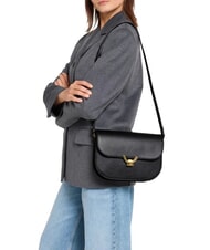 COCCINELLE DEW Sac bandouli&egrave;re en cuir Noir - Sacs pour Femme - 2