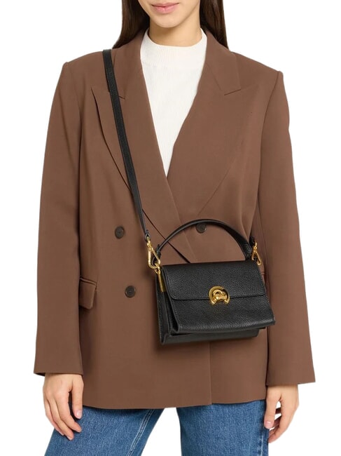 BINXIE Mini sac &agrave; main avec bandouli&egrave;re Noir - Sacs pour Femme
