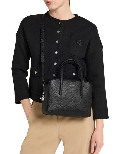 SWAP Sac &agrave; main avec bandouli&egrave;re Noir - Sacs pour Femme