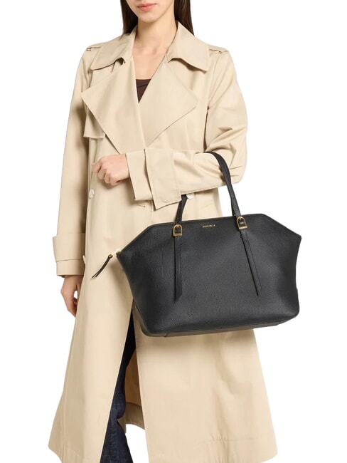 CHERRY Sac bandouli&egrave;re en cuir Noir - Sacs pour Femme