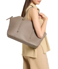 COCCINELLE CHERRY Sac bandouli&egrave;re en cuir taupe chaud - Sacs pour Femme - 2