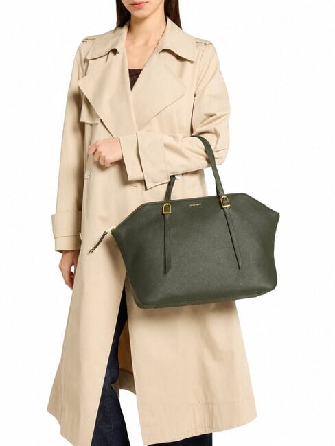 CHERRY Sac bandouli&egrave;re en cuir algues - Sacs pour Femme