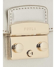 FURLA METROPOLIS Mini sac bandouli&egrave;re couleur ruth&eacute;nium - Sacs pour Femme - 3