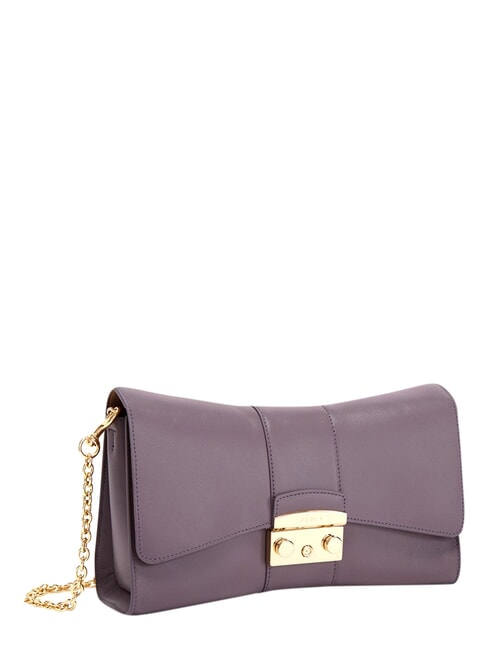 METROPOLIS Sac bandouli&egrave;re en cuir violet - Sacs pour Femme