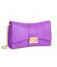 FURLA METROPOLIS Sac bandouli&egrave;re en cuir violet - Sacs pour Femme - 3