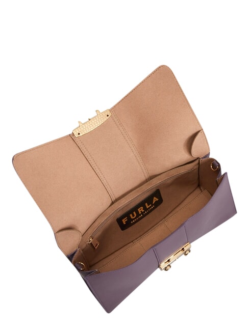 METROPOLIS Sac bandouli&egrave;re en cuir violet - Sacs pour Femme