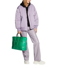 FURLA OPPORTUNITY Sac fourre-tout en tissu brillant farceur vert - Sacs pour Femme - 2