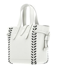FURLA NET Mini sac &agrave; main avec bandouli&egrave;re guimauve + noir - Sacs pour Femme - 4