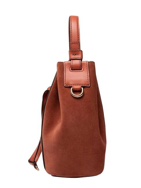 MIASTELLA Sac seau, port&eacute; &agrave; la main, en cuir cannelle - Sacs pour Femme