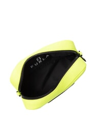 FURLA IRIS Mini sac &agrave; main avec bandouli&egrave;re jaune fluo + noir - Sacs pour Femme - 6