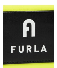 FURLA IRIS Mini sac &agrave; main avec bandouli&egrave;re jaune fluo + noir - Sacs pour Femme - 7