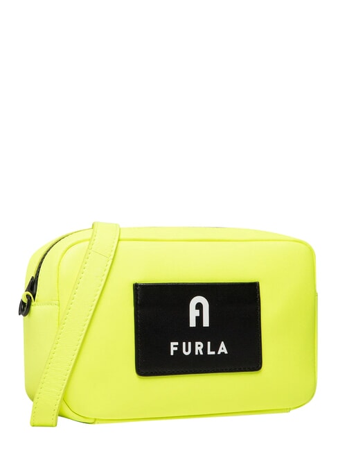 IRIS Mini sac &agrave; main avec bandouli&egrave;re jaune fluo + noir - Sacs pour Femme