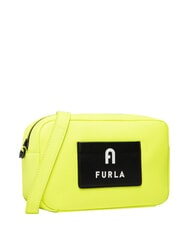 FURLA IRIS Mini sac &agrave; main avec bandouli&egrave;re jaune fluo + noir - Sacs pour Femme - 5