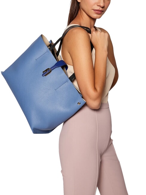 SOFIA  Sac d'&eacute;paule vague+noir+pacifique - Sacs pour Femme