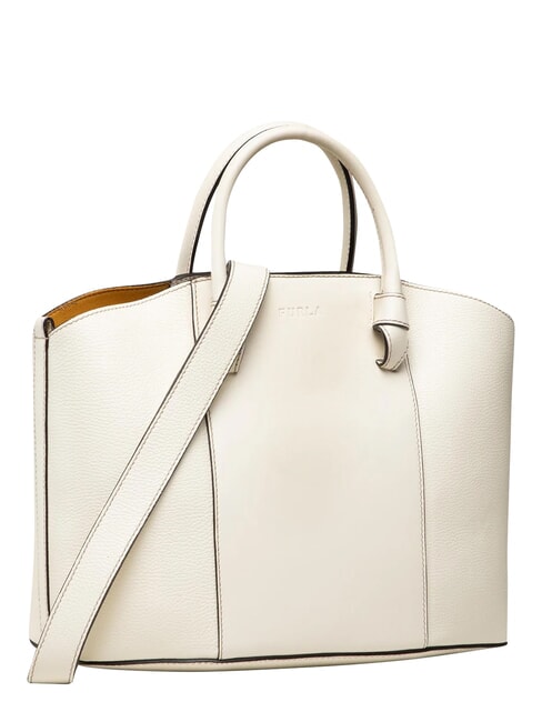 MIASTELLA Sac &agrave; main avec bandouli&egrave;re coton blanc - Sacs pour Femme
