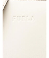 FURLA MIASTELLA Sac &agrave; main avec bandouli&egrave;re coton blanc - Sacs pour Femme - 7