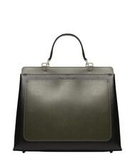 FURLA 1927 Sac shopping &agrave; poign&eacute;e sup&eacute;rieure perle et + noir + sauge c - Sacs pour Femme - 2