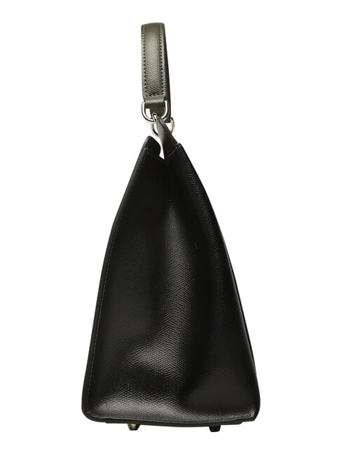 1927 Sac shopping &agrave; poign&eacute;e sup&eacute;rieure perle et + noir + sauge c - Sacs pour Femme