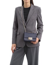 FURLA BELLA  Mini sac bandouli&egrave;re, en cuir bleu encre - Sacs pour Femme - 2
