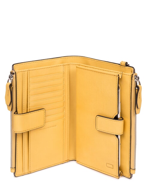 CAMPIONARIO - DAFNE portefeuille en cuir jaune - Portefeuilles Femme