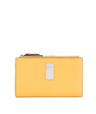 PIQUADRO CAMPIONARIO - DAFNE portefeuille en cuir jaune - Portefeuilles Femme - 3