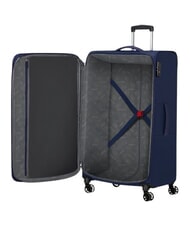 AMERICAN TOURISTER AIR WAVE Grand chariot bleu marine/orange - Valises Semi-rigides - 2