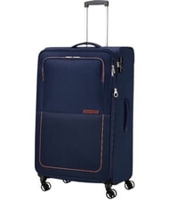 AMERICAN TOURISTER AIR WAVE Grand chariot bleu marine/orange - Valises Semi-rigides - 3
