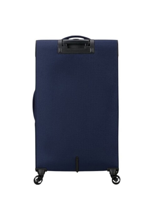 AIR WAVE Grand chariot bleu marine/orange - Valises Semi-rigides