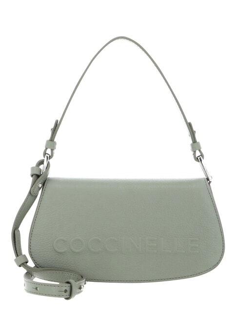 MYRTHA MAXI LOG Sac bandouli&egrave;re en cuir avec bandouli&egrave;re verdure - Sacs pour Femme
