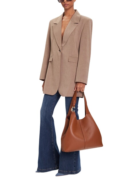C-EASY Sac bandouli&egrave;re, avec pochette Cognac - Sacs pour Femme