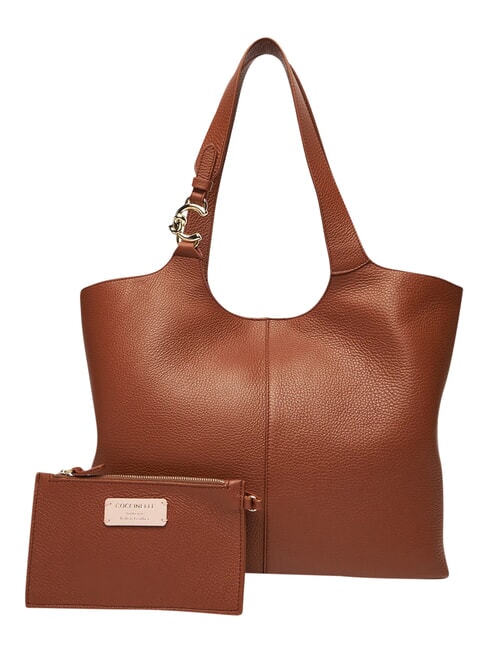 C-EASY Sac bandouli&egrave;re, avec pochette Cognac - Sacs pour Femme