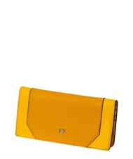PIQUADRO MUSE Portefeuille avec porte-monnaie, en cuir jaune - Portefeuilles Femme - 5