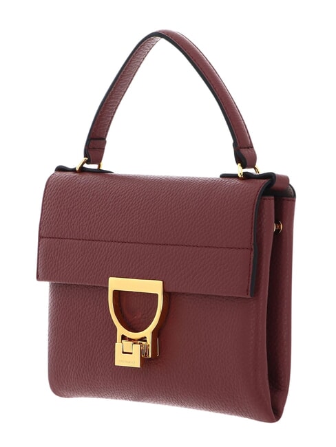 ARLETTIS Mini sac en cuir textur&eacute; Brandy - Sacs pour Femme