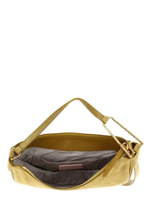 PRISCILLA SUEDE Petit sac bandouli&egrave;re avec bandouli&egrave;re Citronnelle - Sacs pour Femme