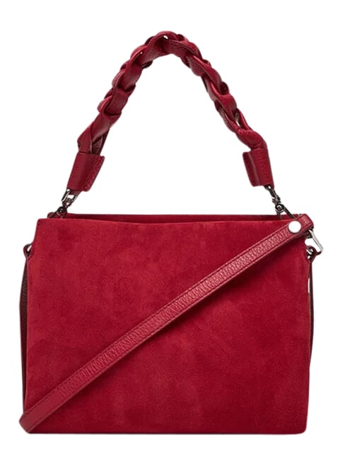 BOHEME SUEDE BIMATERIAL  Mini sac &agrave; main, avec bandouli&egrave;re sangria - Sacs pour Femme