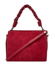 COCCINELLE BOHEME SUEDE BIMATERIAL  Mini sac &agrave; main, avec bandouli&egrave;re sangria - Sacs pour Femme - 3