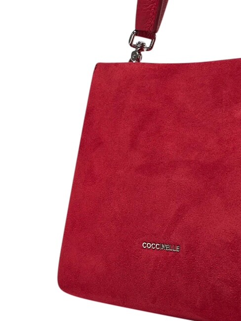 BOHEME SUEDE BIMATERIAL  Mini sac &agrave; main, avec bandouli&egrave;re sangria - Sacs pour Femme