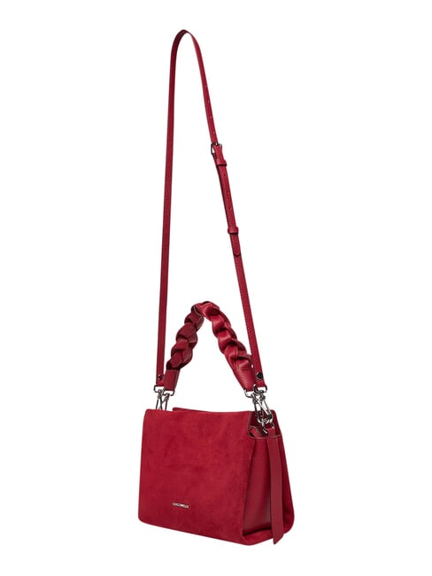 BOHEME SUEDE BIMATERIAL  Mini sac &agrave; main, avec bandouli&egrave;re sangria - Sacs pour Femme