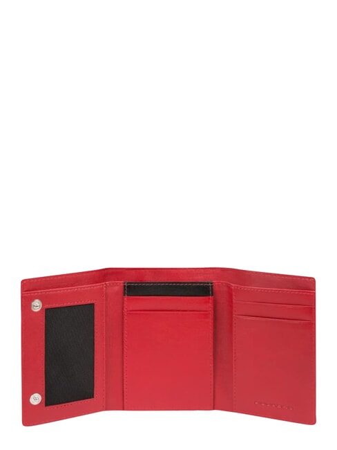 PQ-BIOS Porte-monnaie pliable, fabriqu&eacute; en nylon recycl&eacute; ROUGE - Portefeuilles Homme
